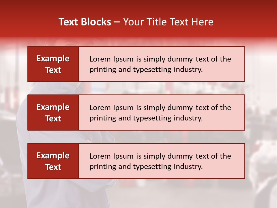 Inspection Vehicle Men PowerPoint Template