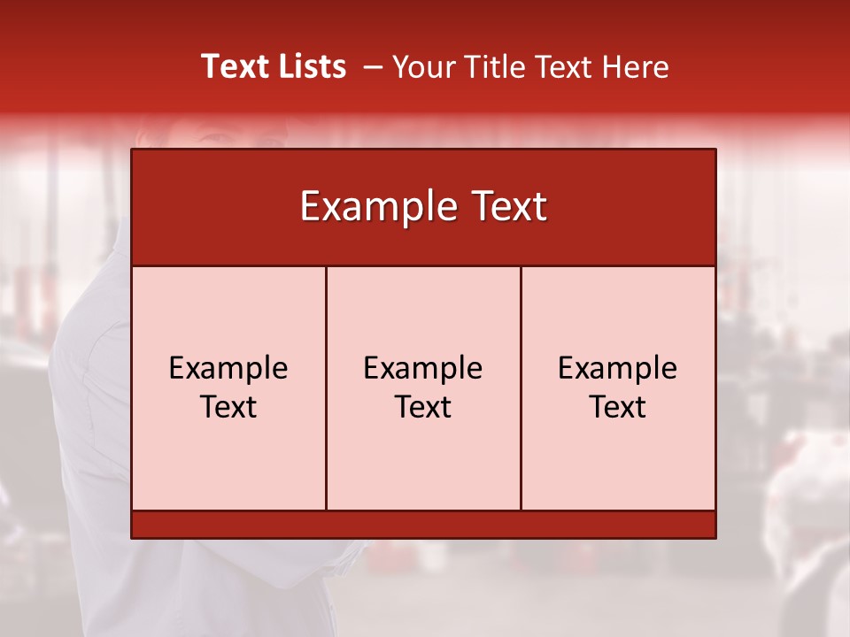 Inspection Vehicle Men PowerPoint Template