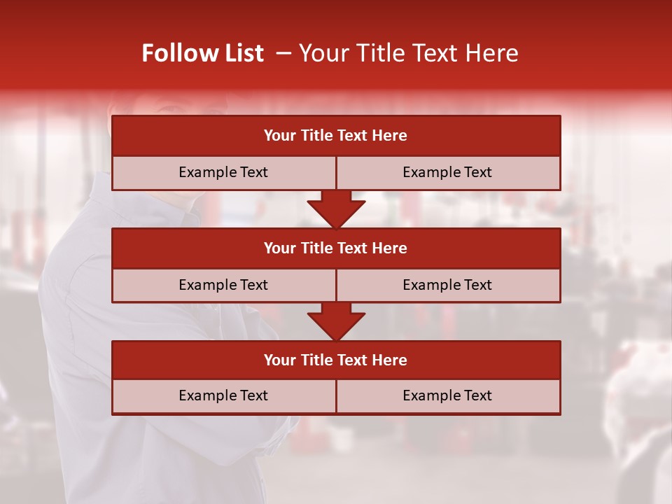 Inspection Vehicle Men PowerPoint Template