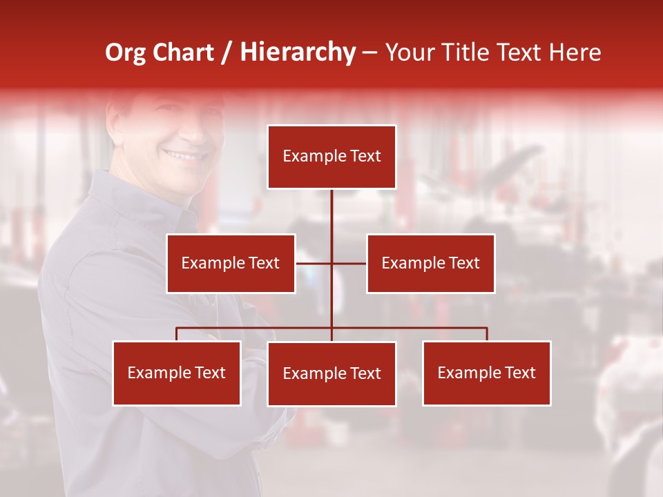 Inspection Vehicle Men PowerPoint Template