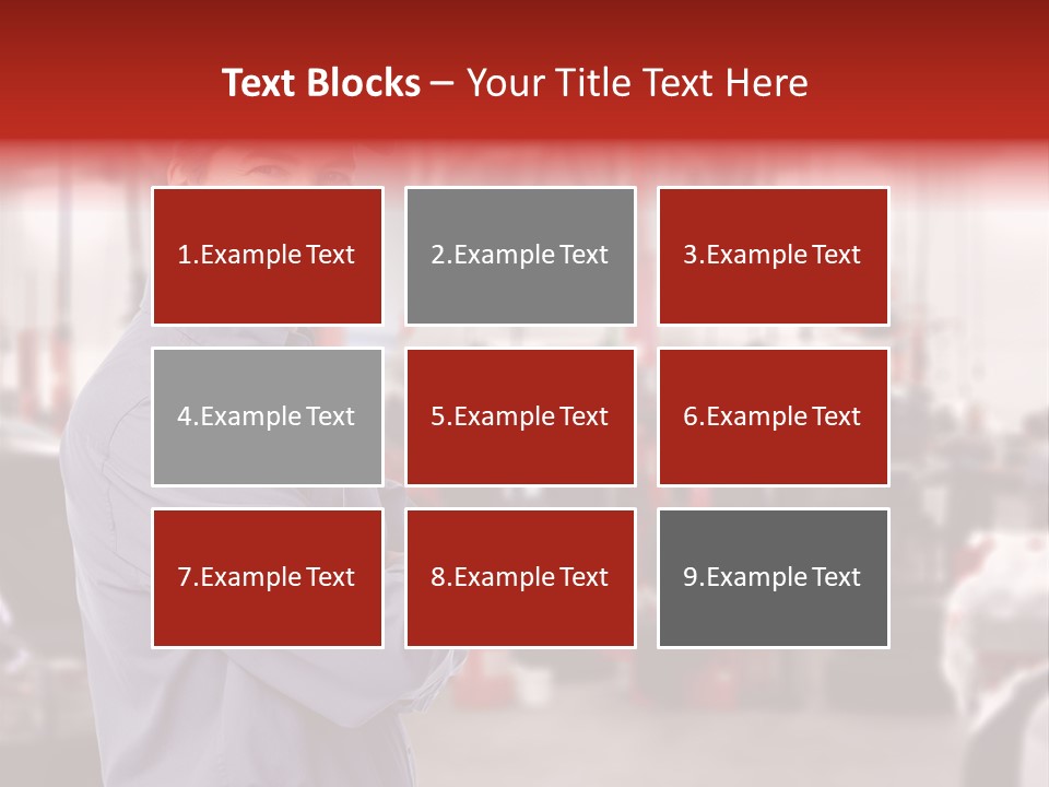 Inspection Vehicle Men PowerPoint Template