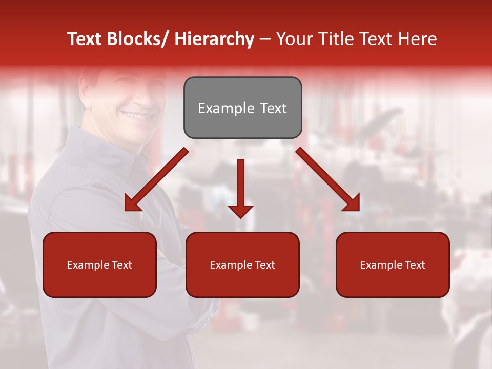Inspection Vehicle Men PowerPoint Template