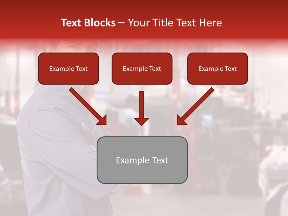 Inspection Vehicle Men PowerPoint Template