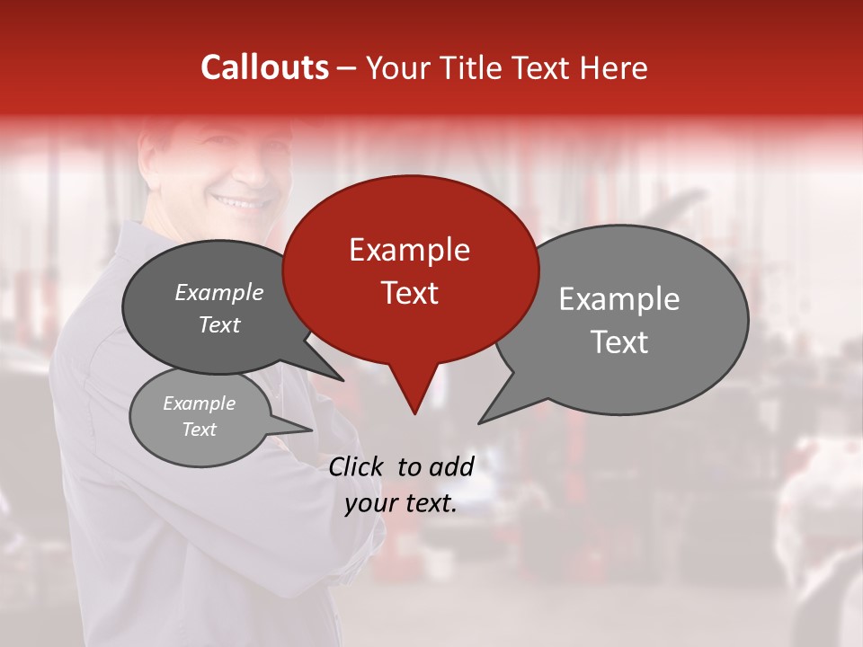 Inspection Vehicle Men PowerPoint Template