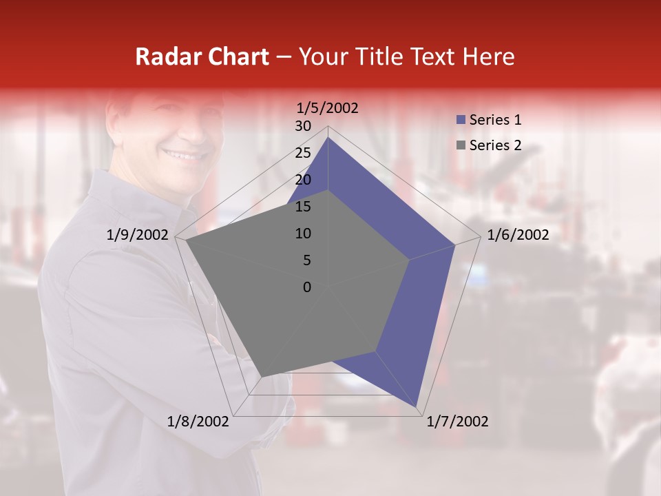 Inspection Vehicle Men PowerPoint Template