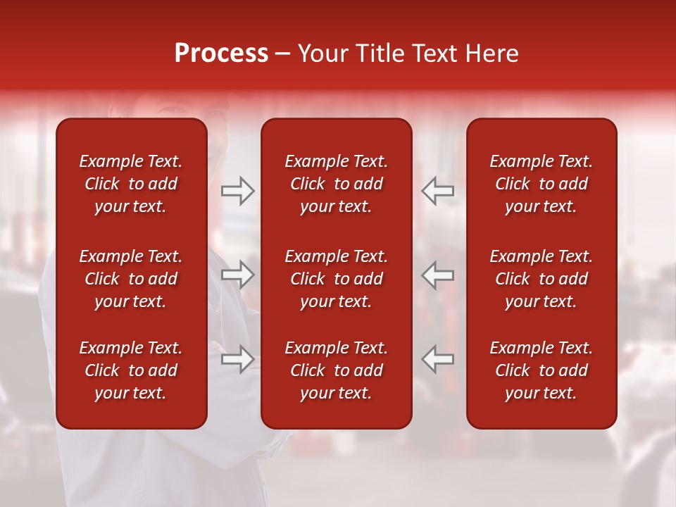 Inspection Vehicle Men PowerPoint Template