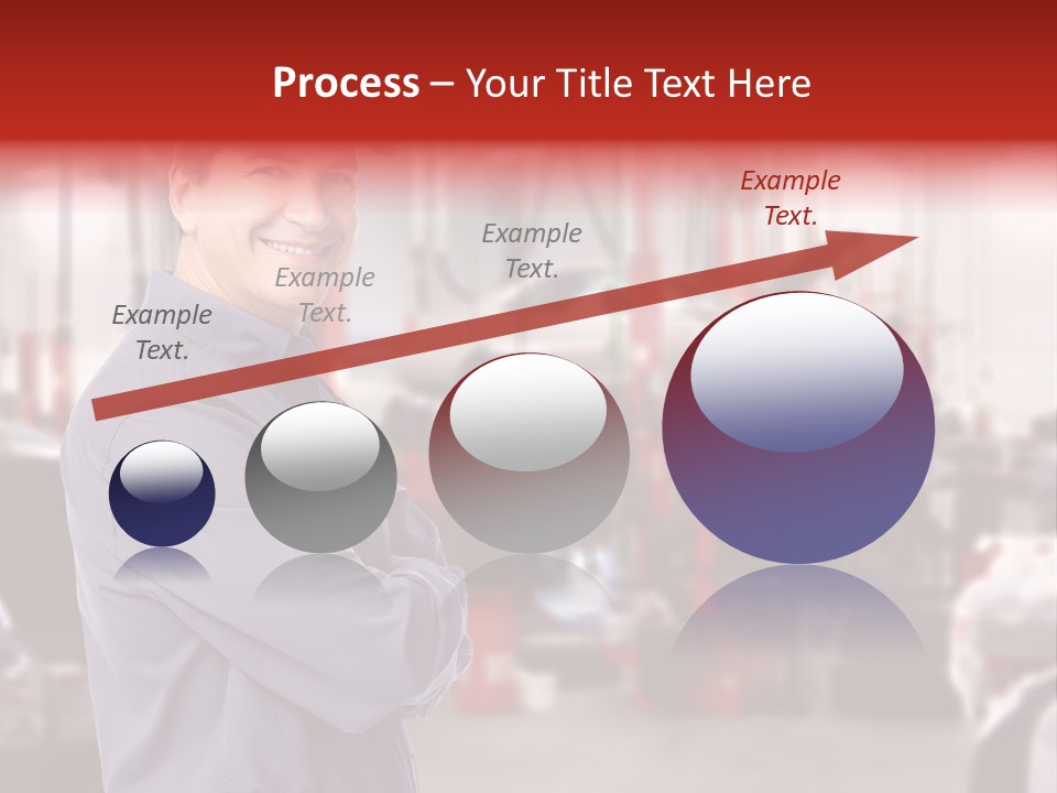Inspection Vehicle Men PowerPoint Template