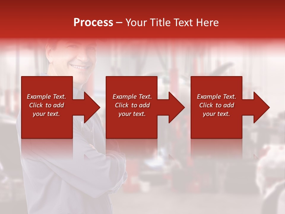 Inspection Vehicle Men PowerPoint Template