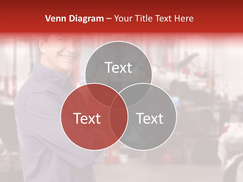Inspection Vehicle Men PowerPoint Template