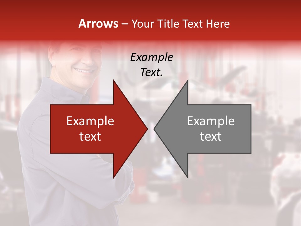 Inspection Vehicle Men PowerPoint Template