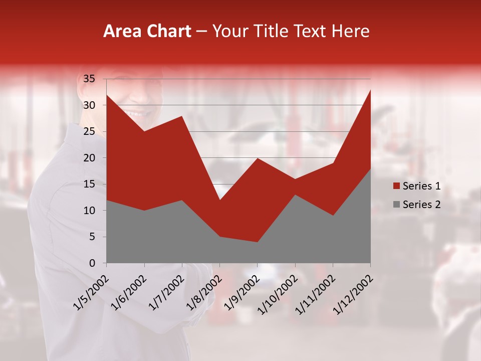 Inspection Vehicle Men PowerPoint Template