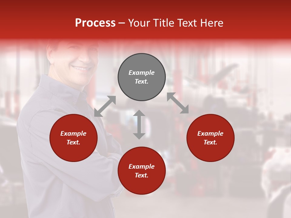 Inspection Vehicle Men PowerPoint Template
