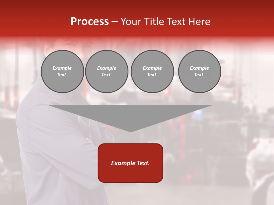 Inspection Vehicle Men PowerPoint Template