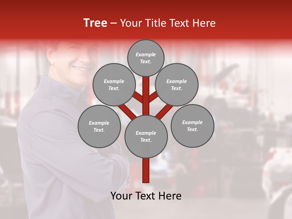 Inspection Vehicle Men PowerPoint Template