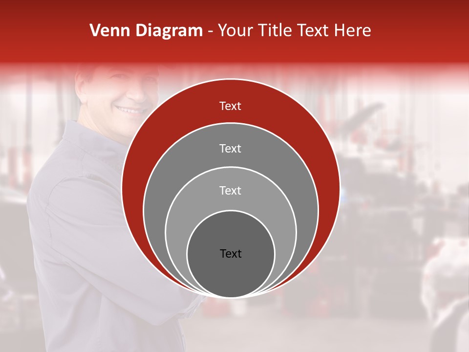 Inspection Vehicle Men PowerPoint Template