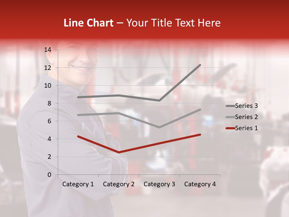 Inspection Vehicle Men PowerPoint Template