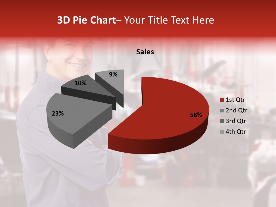 Inspection Vehicle Men PowerPoint Template
