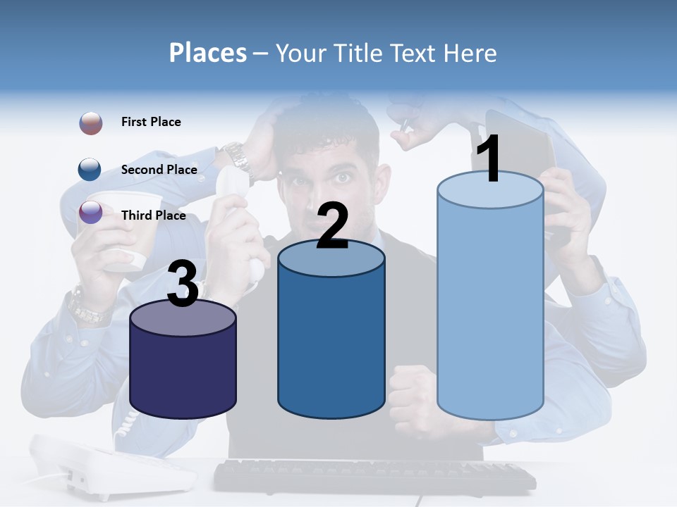 Busy Business Man PowerPoint Template