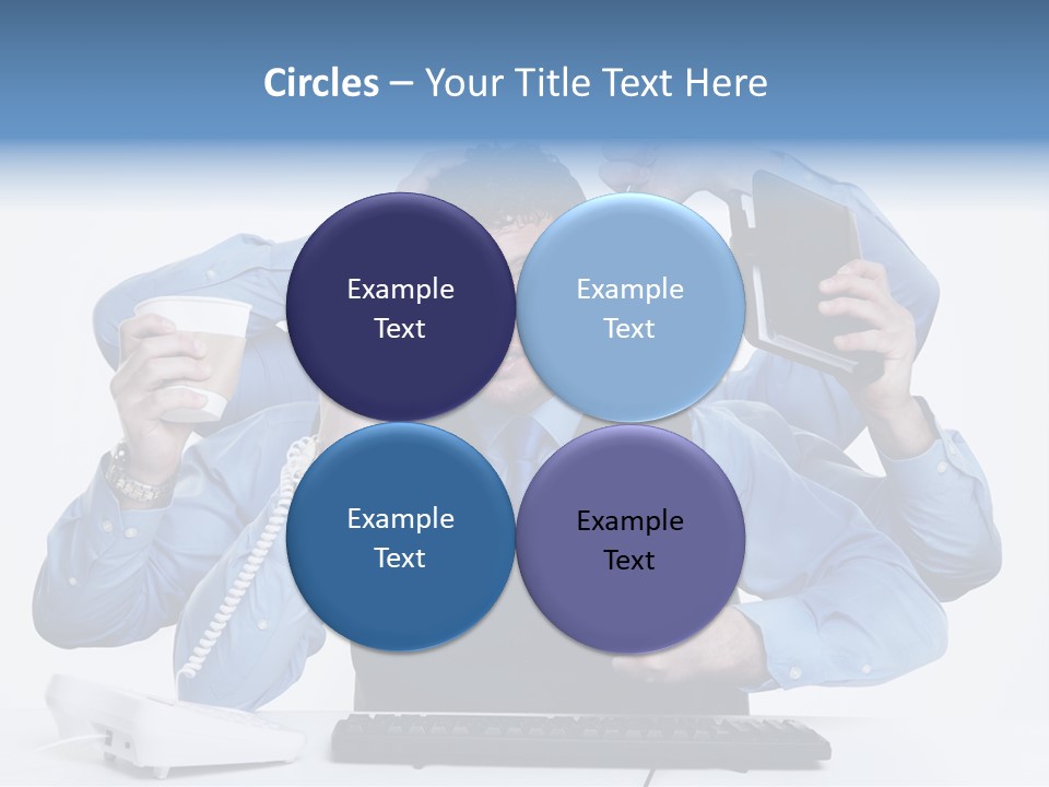 Busy Business Man PowerPoint Template