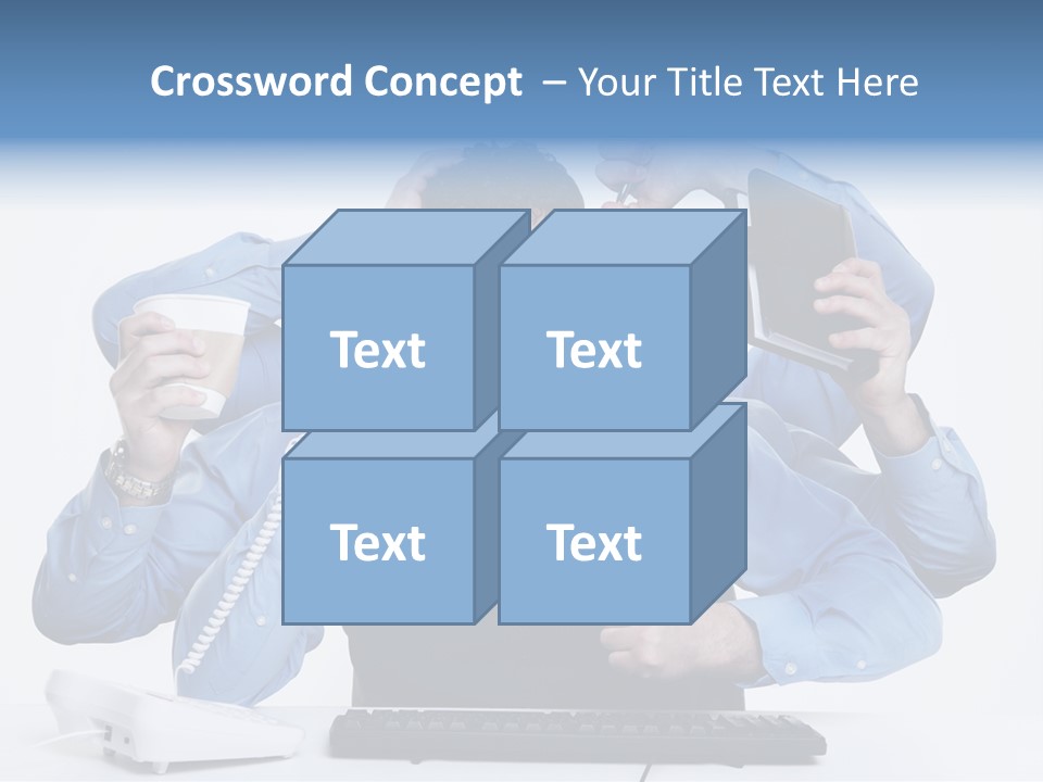 Busy Business Man PowerPoint Template