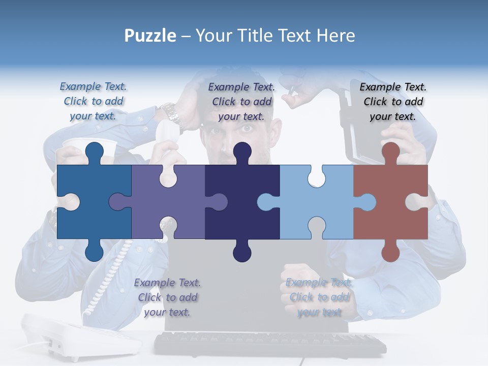 Busy Business Man PowerPoint Template