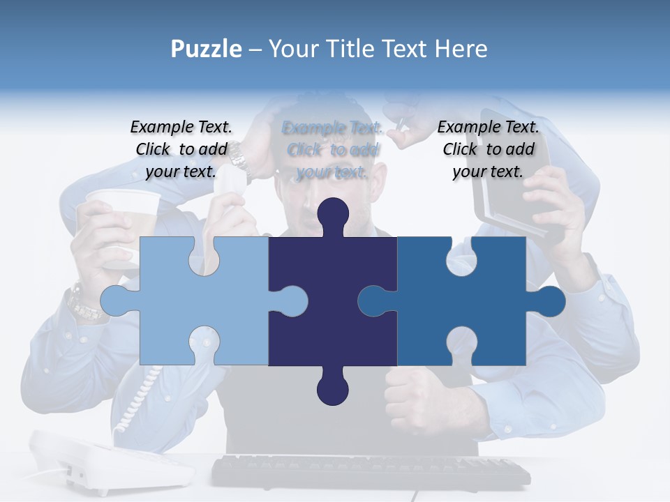 Busy Business Man PowerPoint Template