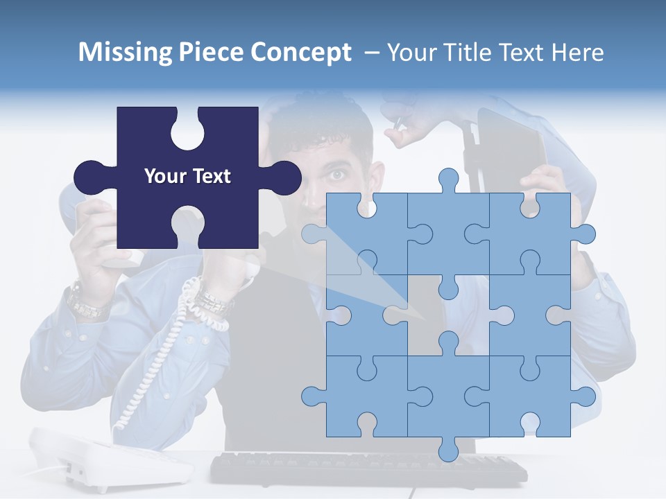 Busy Business Man PowerPoint Template