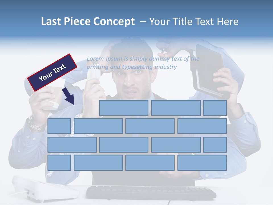 Busy Business Man PowerPoint Template