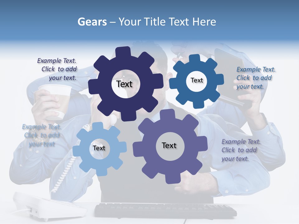 Busy Business Man PowerPoint Template