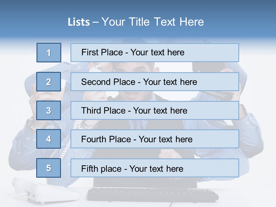 Busy Business Man PowerPoint Template
