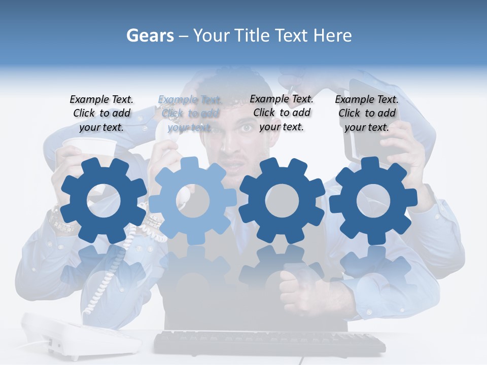 Busy Business Man PowerPoint Template