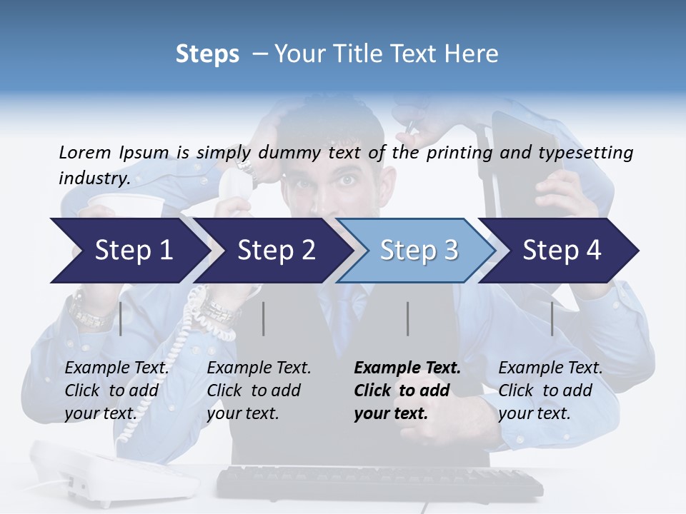 Busy Business Man PowerPoint Template