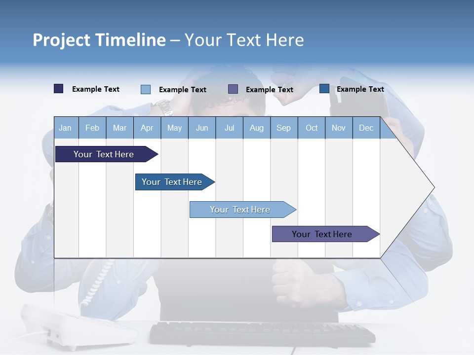 Busy Business Man PowerPoint Template