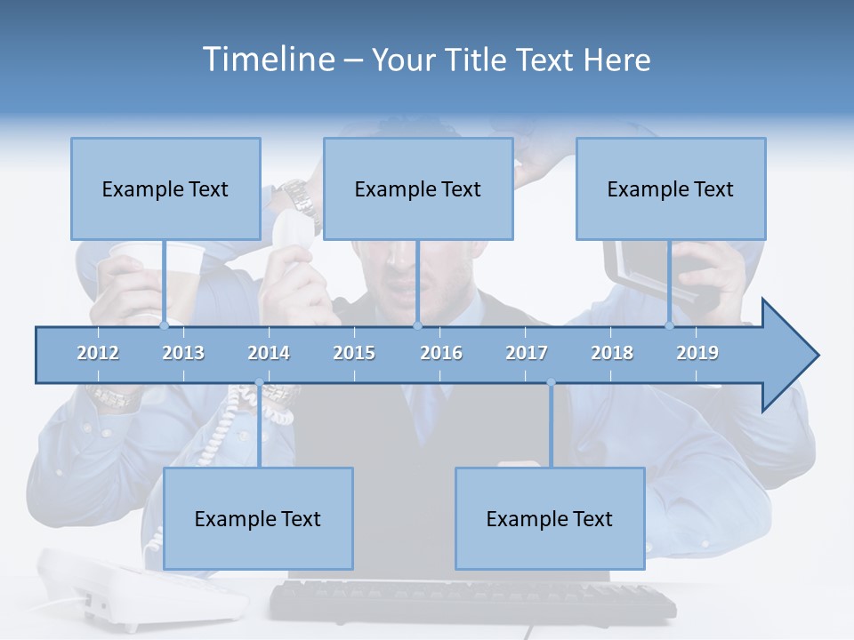 Busy Business Man PowerPoint Template