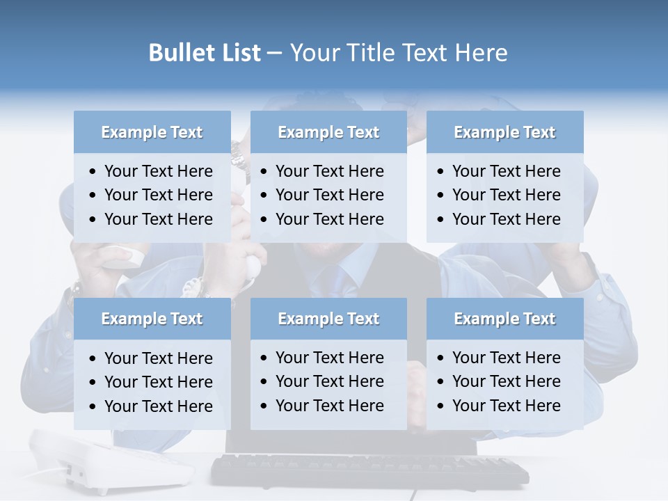 Busy Business Man PowerPoint Template