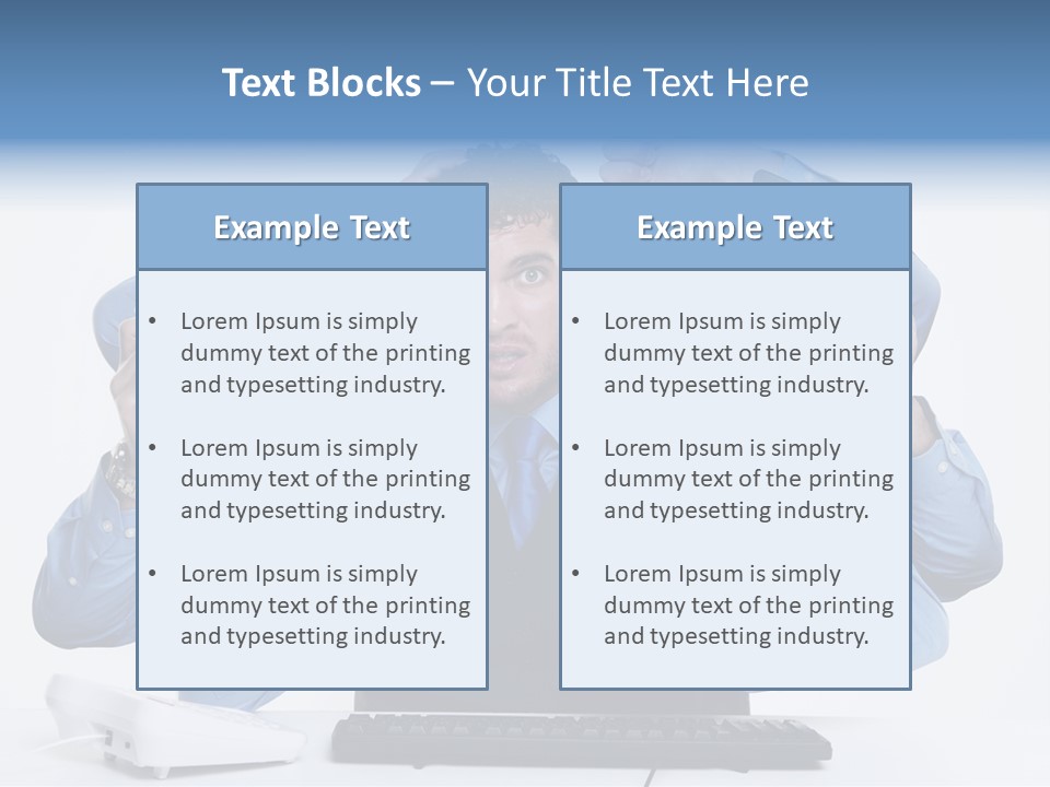 Busy Business Man PowerPoint Template