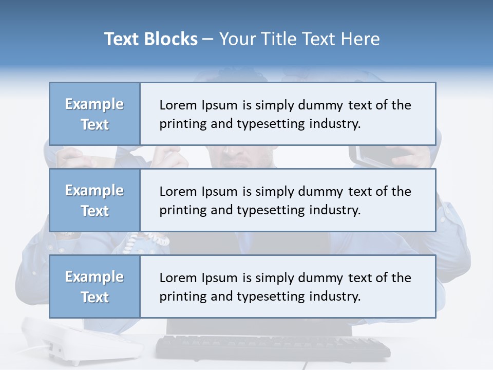 Busy Business Man PowerPoint Template