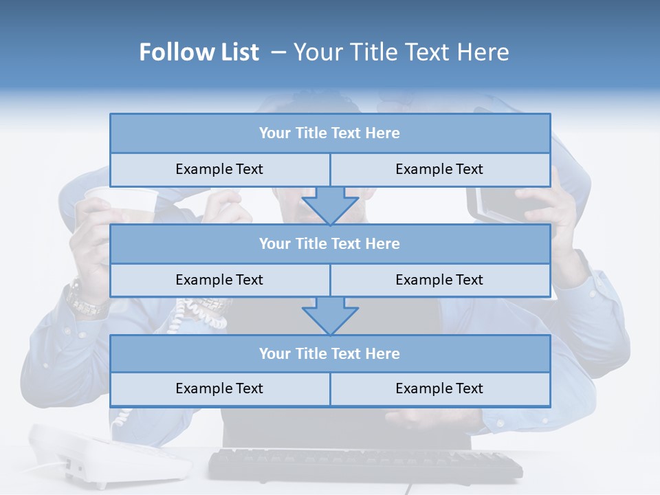 Busy Business Man PowerPoint Template