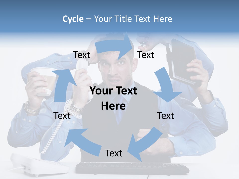 Busy Business Man PowerPoint Template