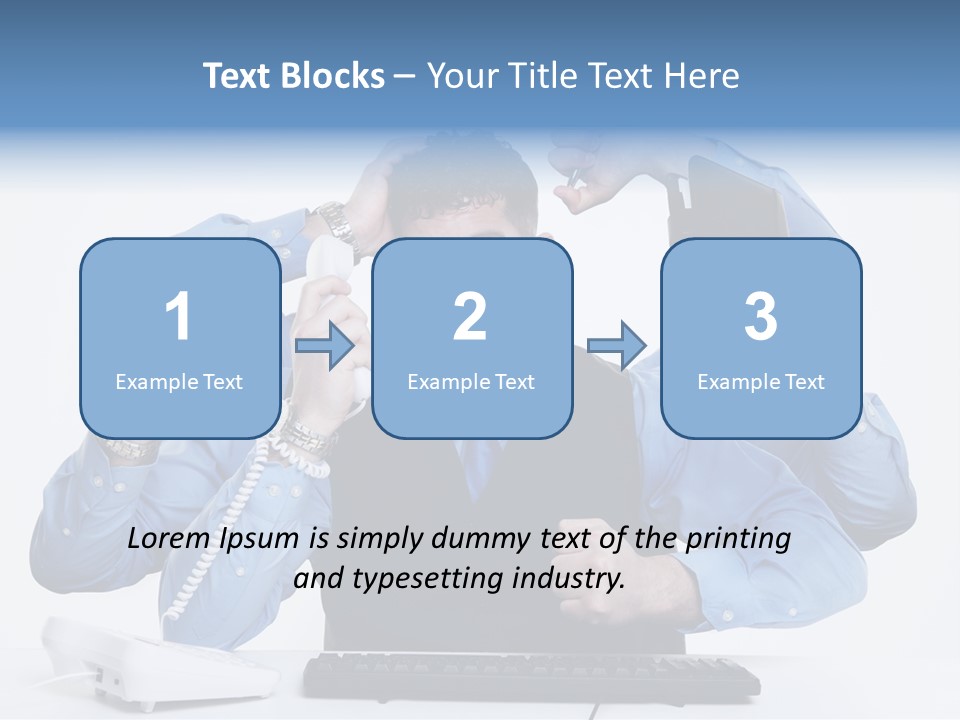Busy Business Man PowerPoint Template
