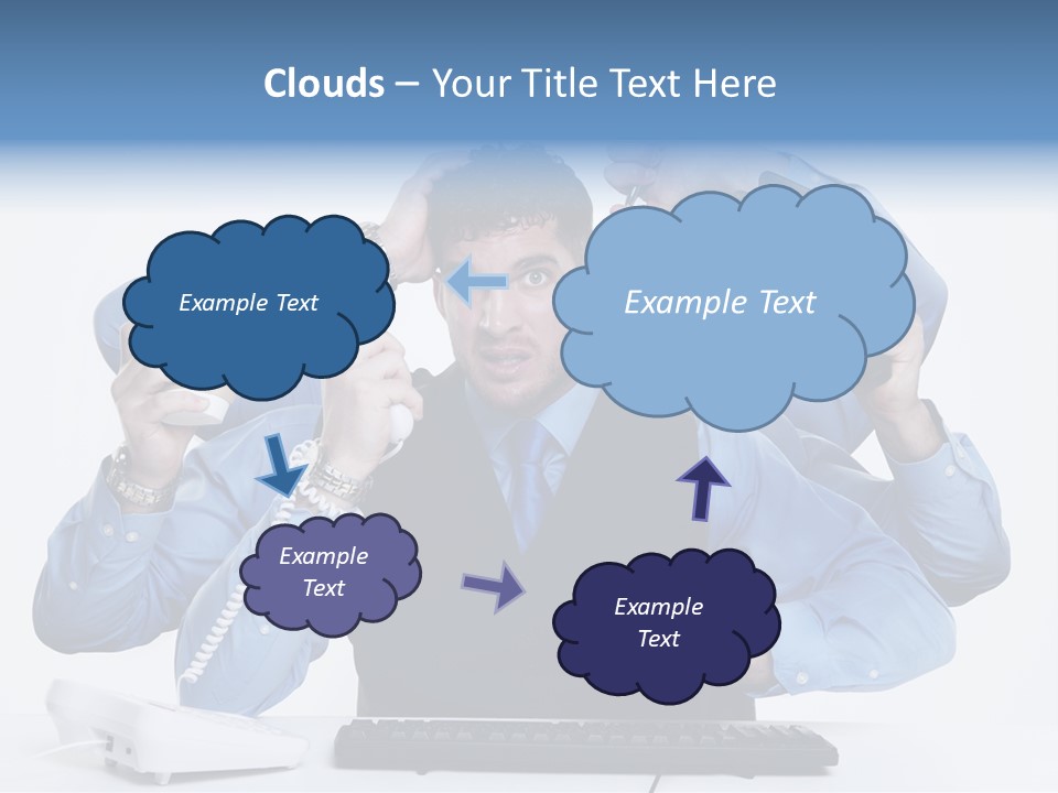 Busy Business Man PowerPoint Template