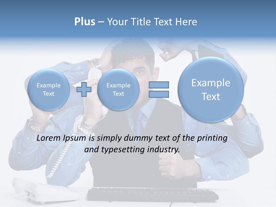 Busy Business Man PowerPoint Template