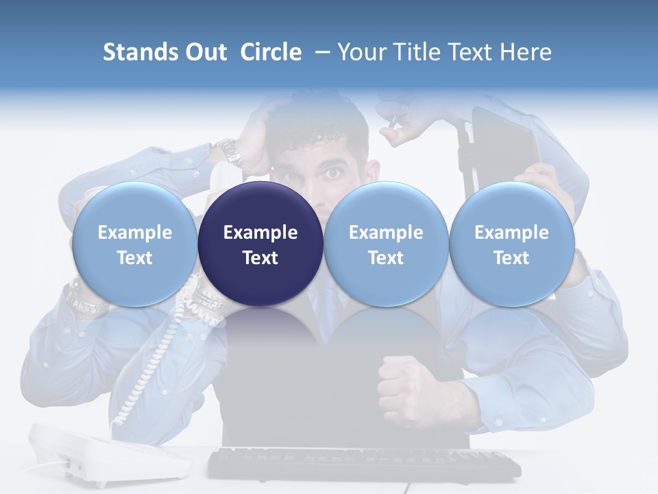 Busy Business Man PowerPoint Template