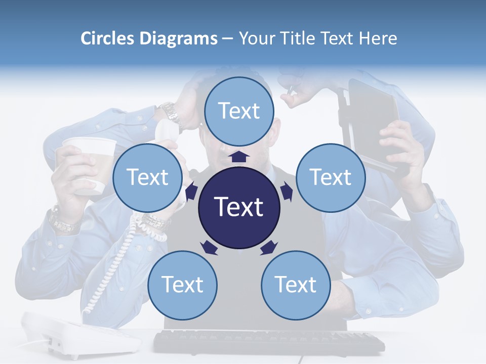 Busy Business Man PowerPoint Template