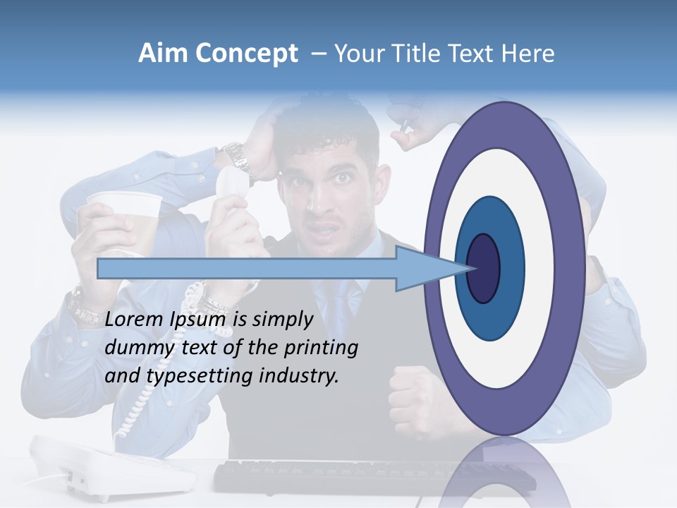 Busy Business Man PowerPoint Template