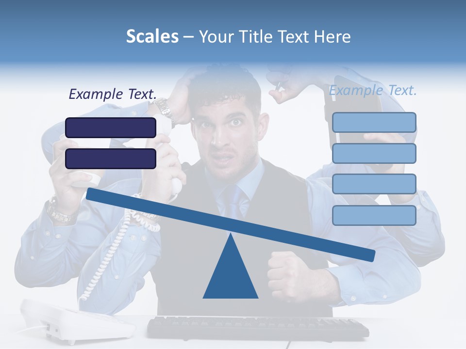 Busy Business Man PowerPoint Template