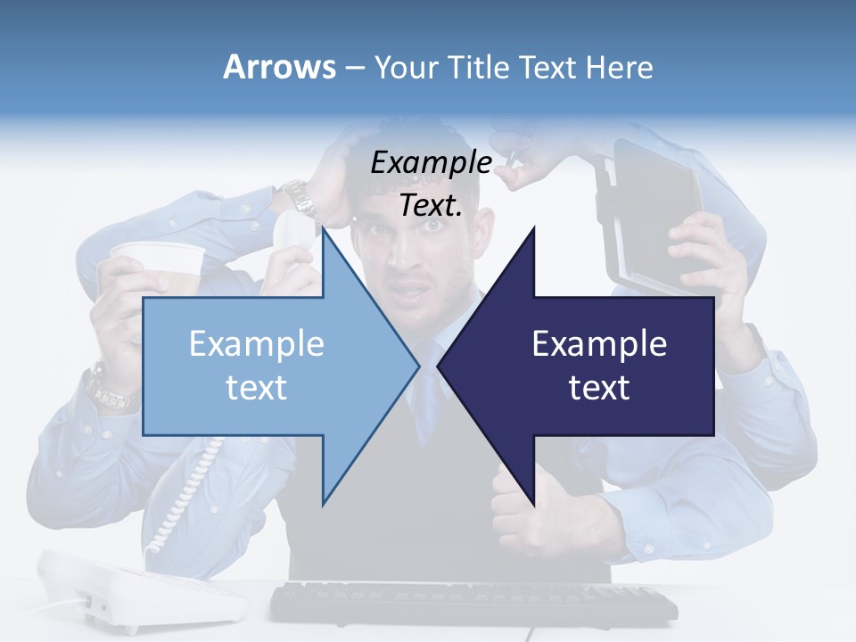 Busy Business Man PowerPoint Template