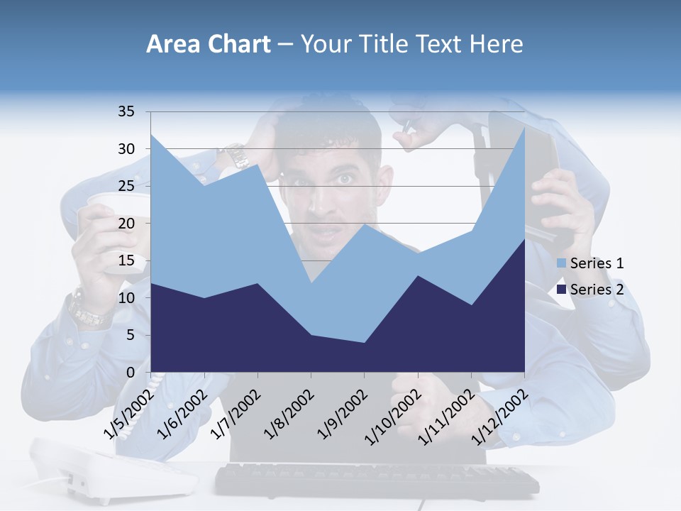 Busy Business Man PowerPoint Template