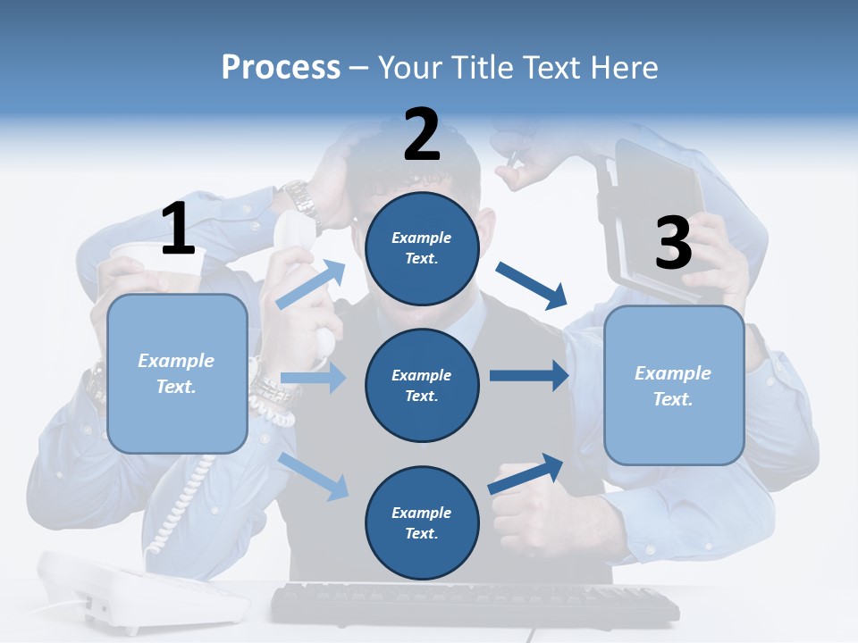 Busy Business Man PowerPoint Template