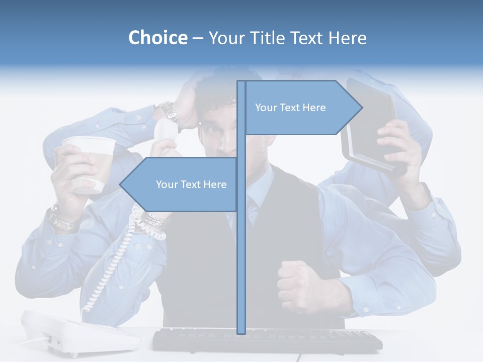 Busy Business Man PowerPoint Template